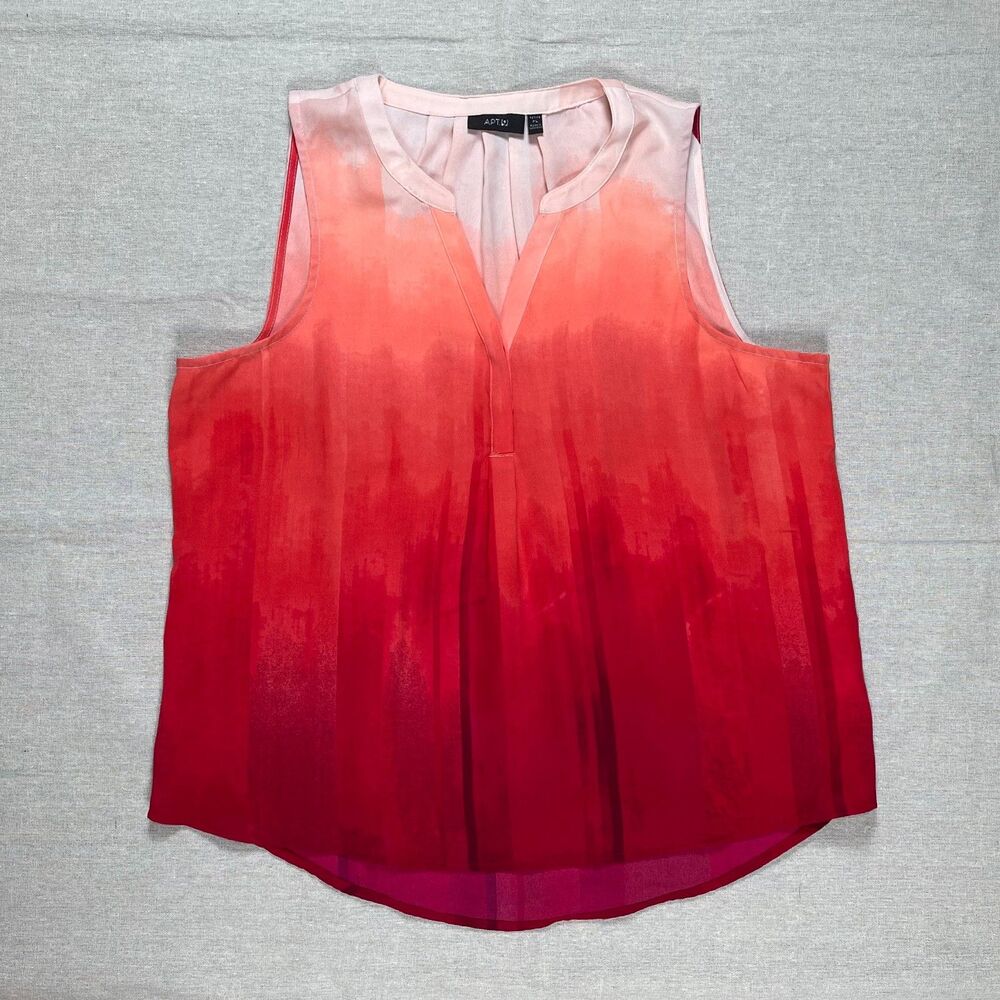 Apt. 9 | Petite Orange Ombre Sleeveless Top | PL